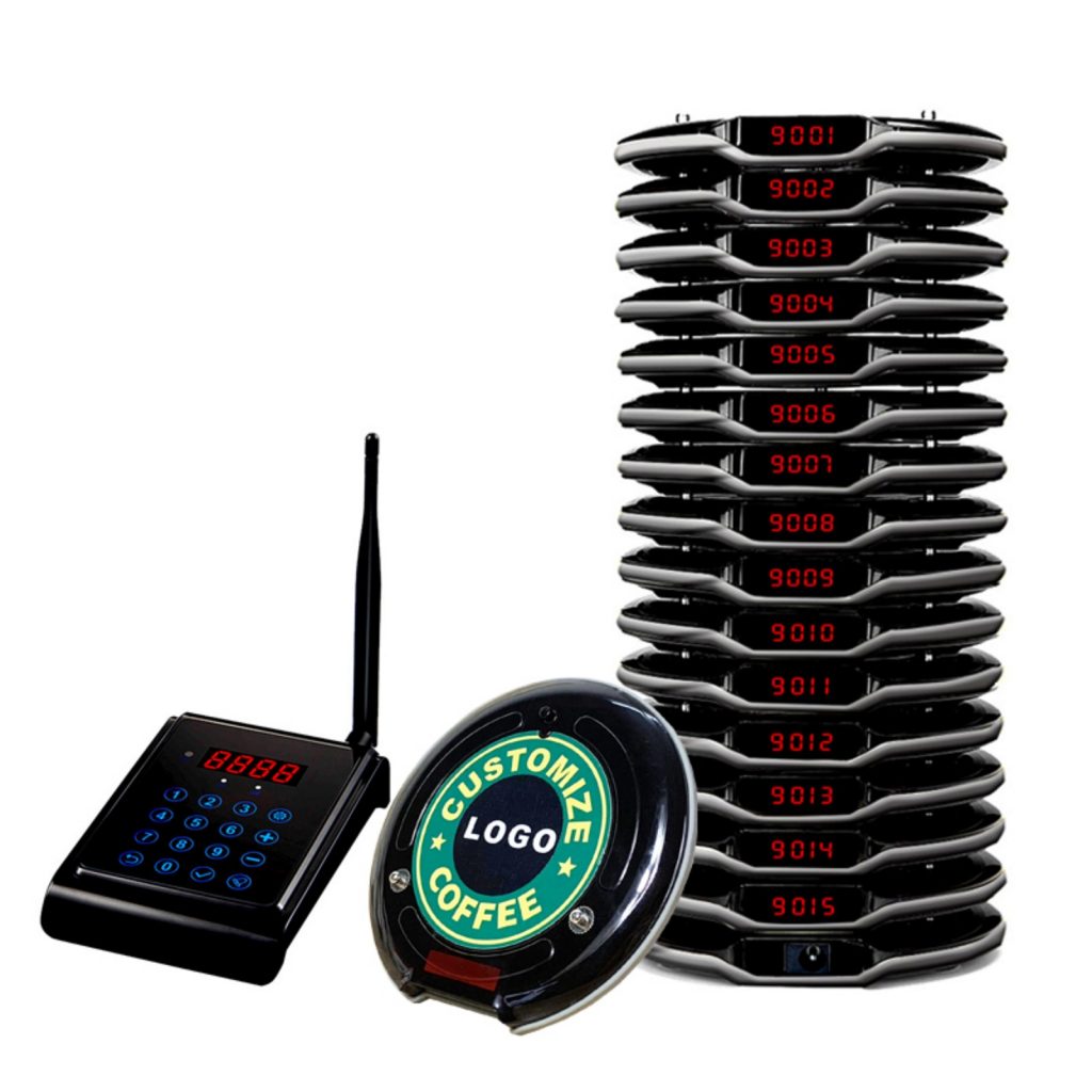 Wireless guest coaster pager paging system for fast food  restaurant